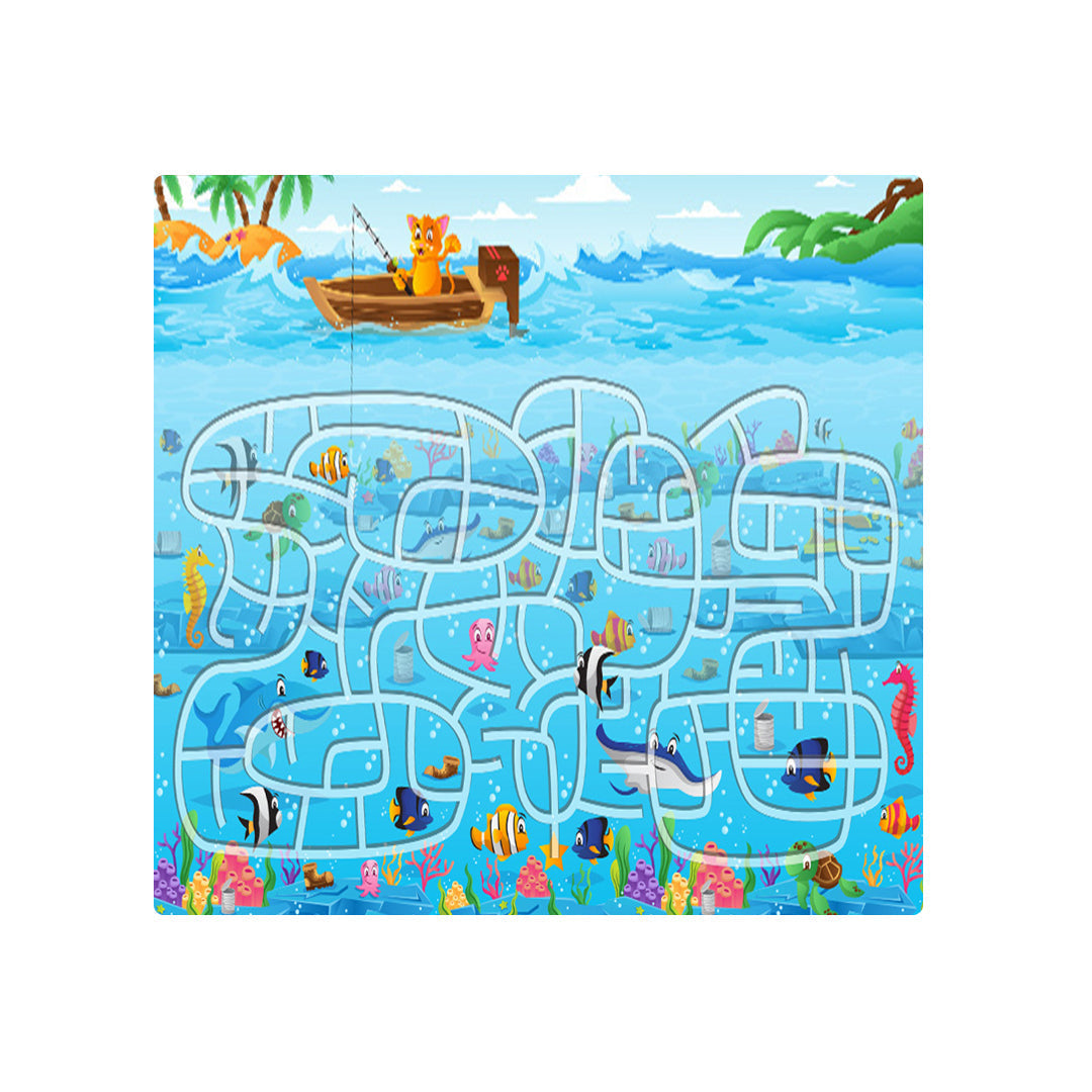 SOGA 2X 120cm Kids Rug Street Map Play Mat Educational Baby Theme Park Area Rugs