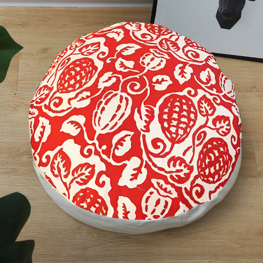 SOGA 2X 45cm Red Premium Polyester Cotton Cushion with EPP Particle Insert for Enhanced Comfort