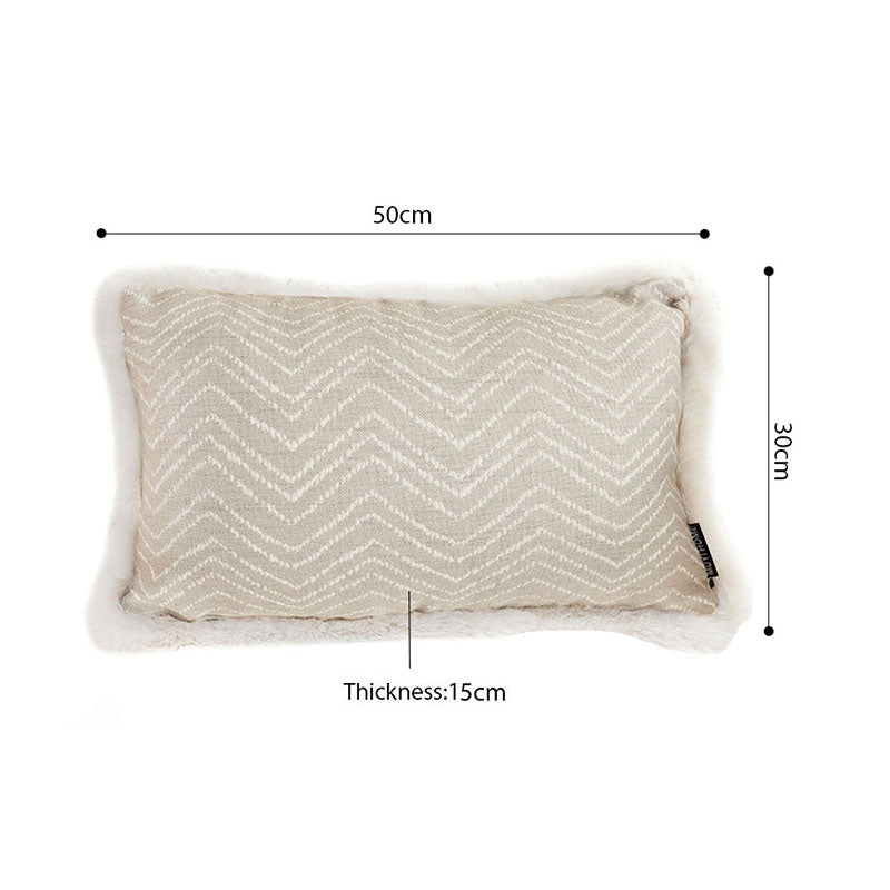 SOGA 2X 30cm Wabi-sabi Cushion Herringbone Lumbar Throw Pillow