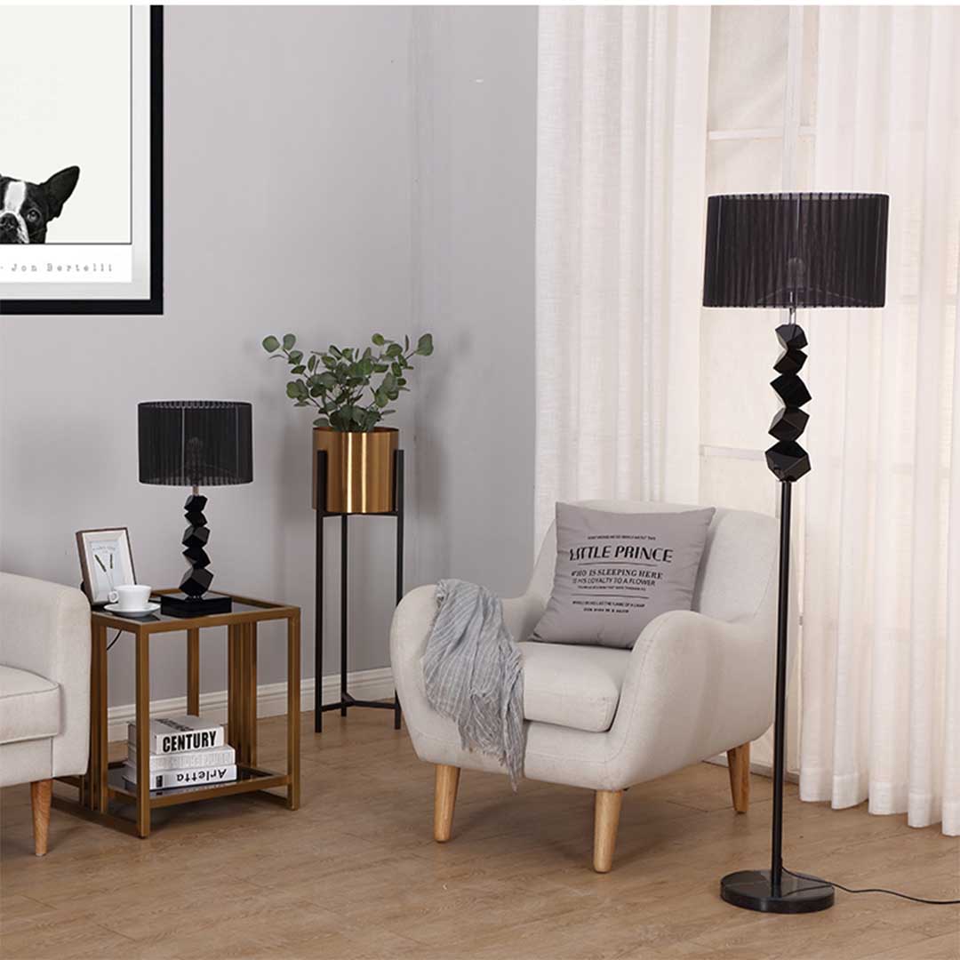 SOGA 4X 60cm Black Table Lamp with Dark Shade LED Desk Lamp