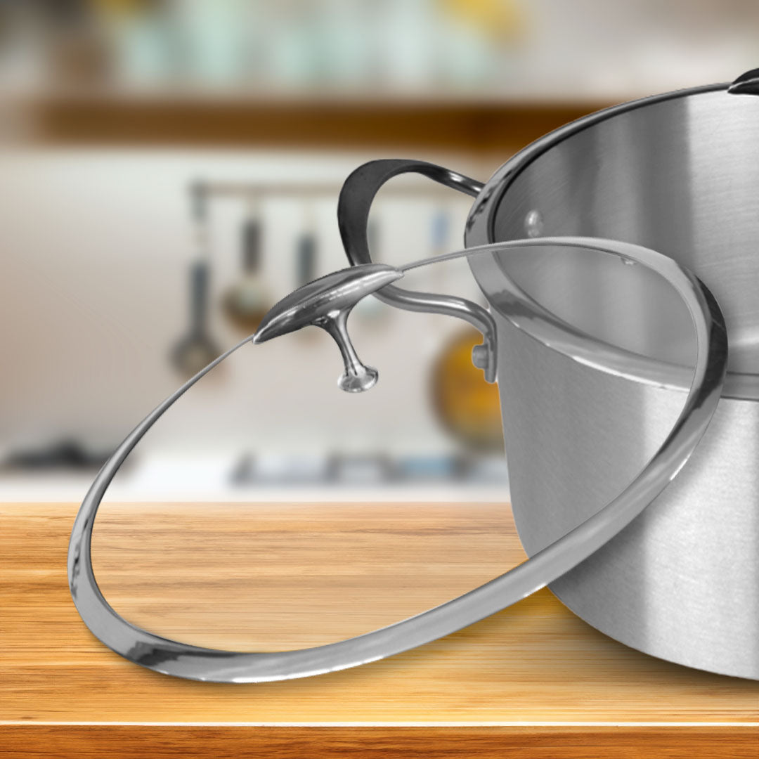 SOGA 2X Stainless Steel 26cm Casserole With Lid Induction Cookware