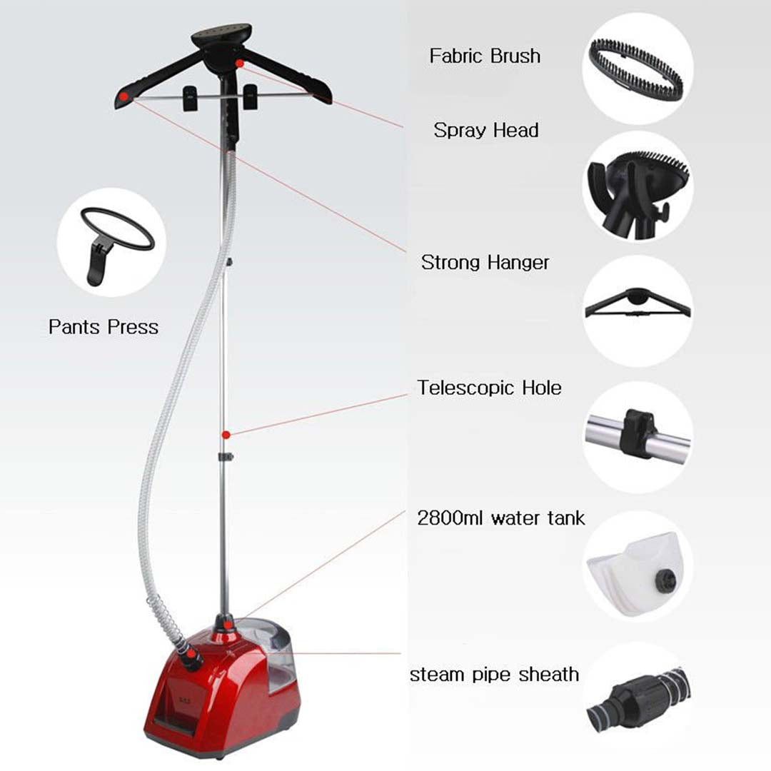 SOGA 2X 80min Garment Steamer Portable Cleaner Steam Iron White