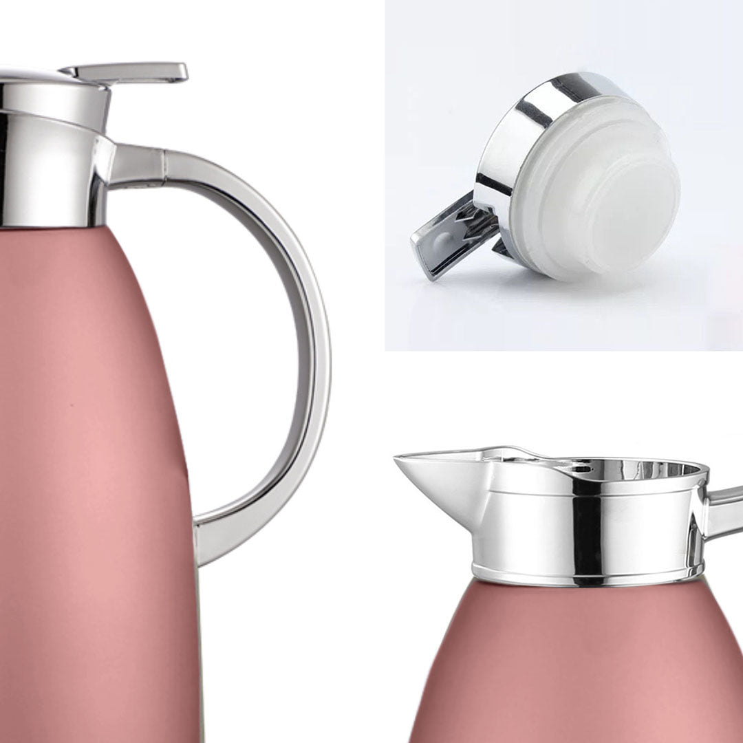Soga 2.3L Rose Color 3-Layer Vacuum Insulated Stainless Steel Flask Ideal for Home and office Office