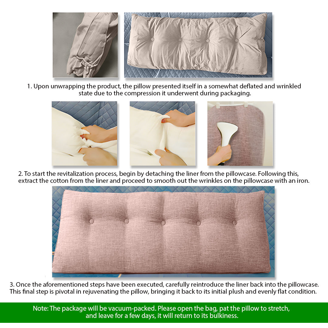 SOGA 150cm Green Triangular Wedge Bed Pillow Headboard Backrest Bedside Tatami Cushion Home Decor