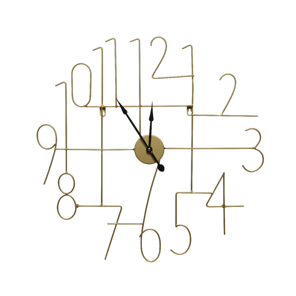 Kaemingk — Iron Clock With Numerals 1