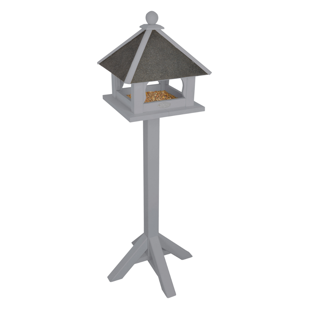 Esschert Design — Freestanding Timber Bird Feeder · Grey 1