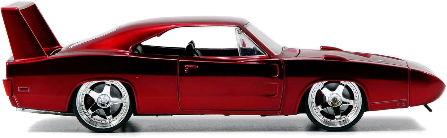 Toys Fast and Furious 1968 Dodge Charger Daytona 1:24 Scale Hollywood Ride Diecast Vehicle