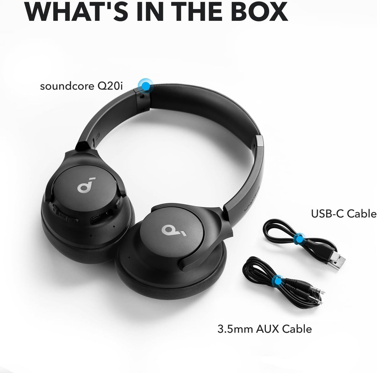 Soundcore by Anker Q20i Hybrid Active Noise Cancelling Headp