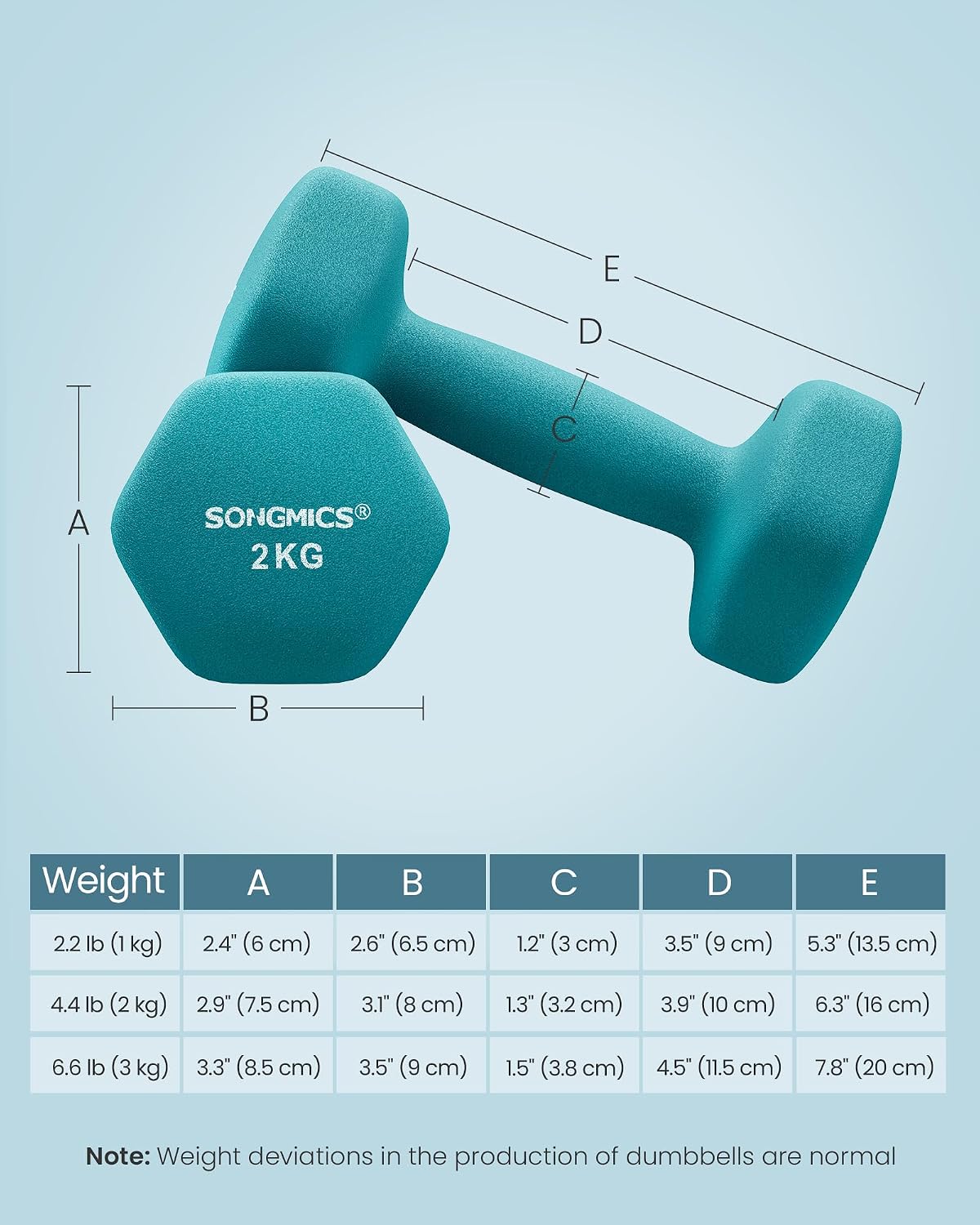 SONGMICS Dumbbell Set with Rack