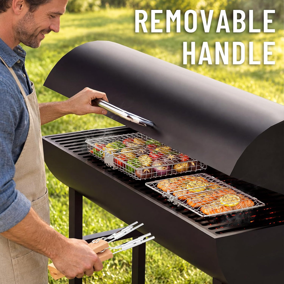 Nesting Grill Baskets Set