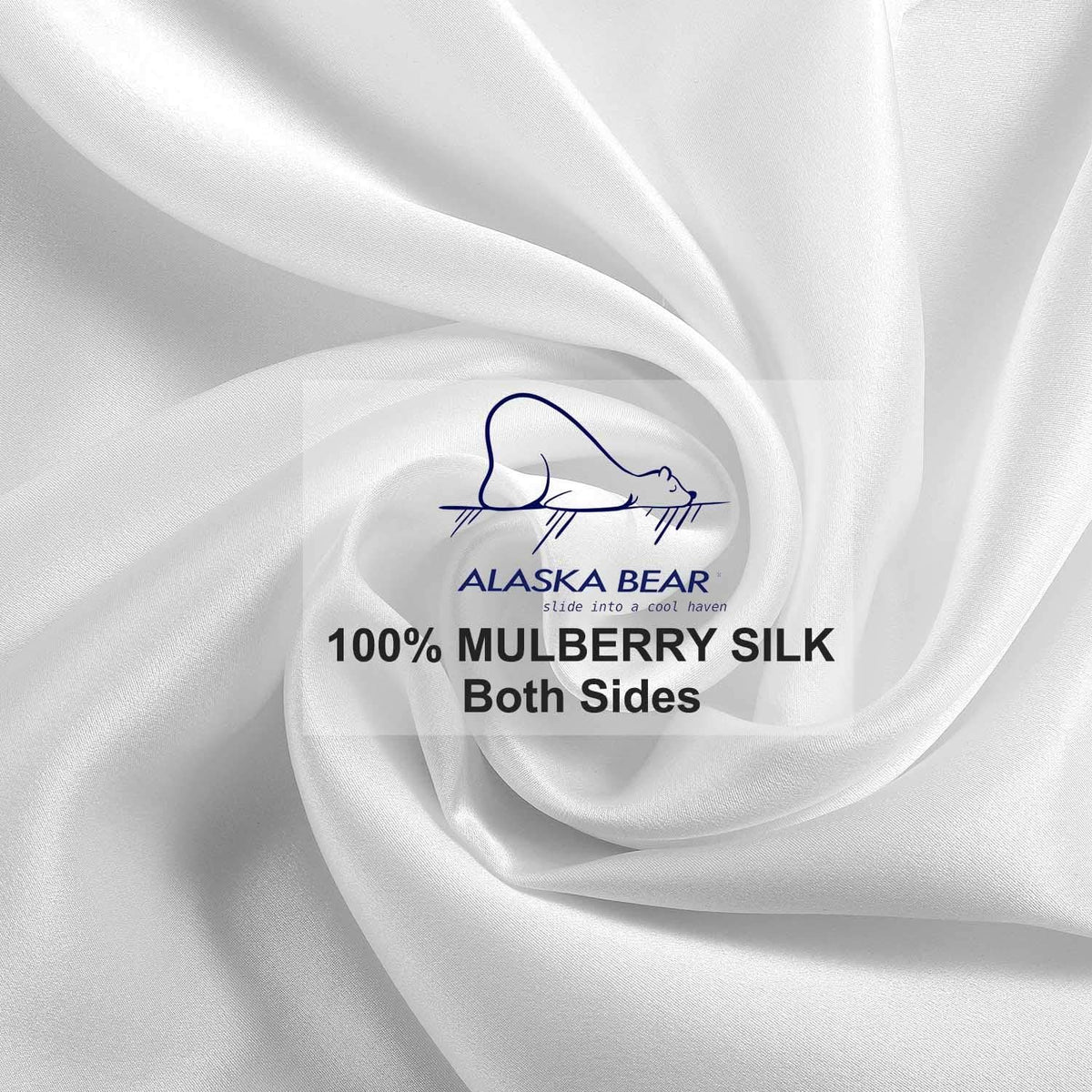 Alaska Bear Silk Pillowcase for Hair and Skin