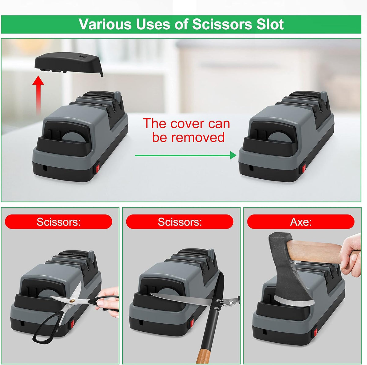 Electric Knife Sharpener- 4 in 1 Electric Knife Sharpeners