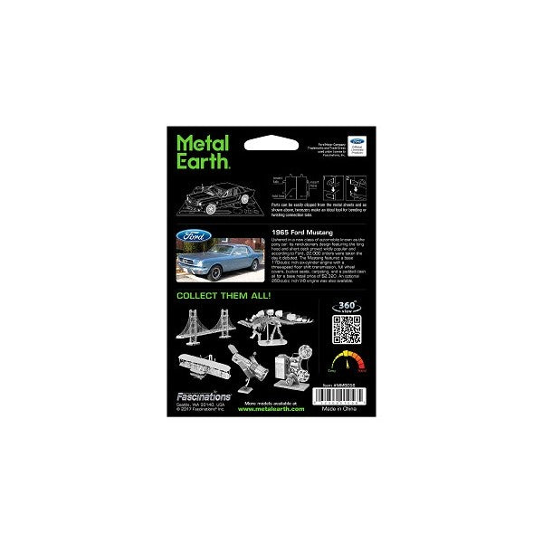 Metal Earth Metal Earth - 1965 Ford Mustang Coupe – 3D Metal Model Kit