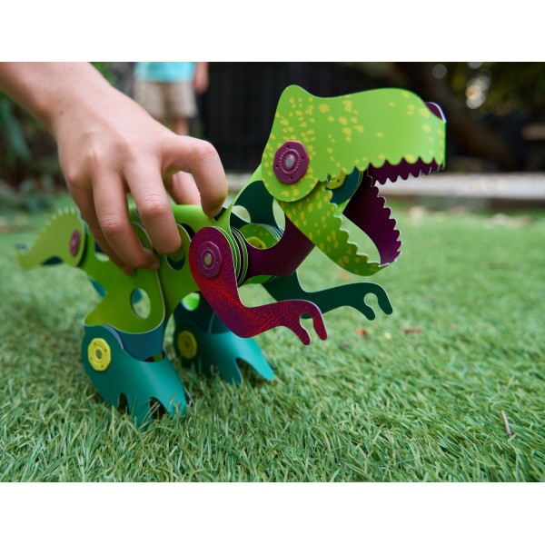 Clixo Dino Adventure – Magnetic Building Toy