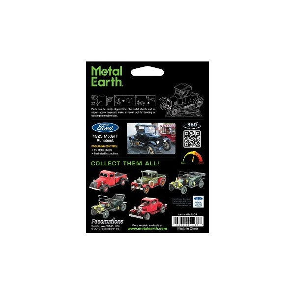 Metal Earth Metal Earth - 1925 Ford Model T Runabout – 3D Metal Model Kit