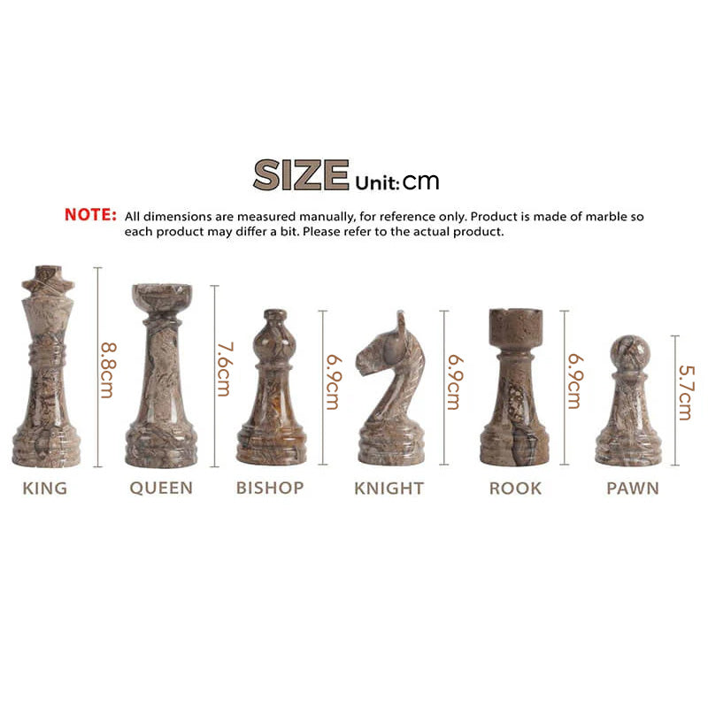 Chess Figures – White & Oceanic