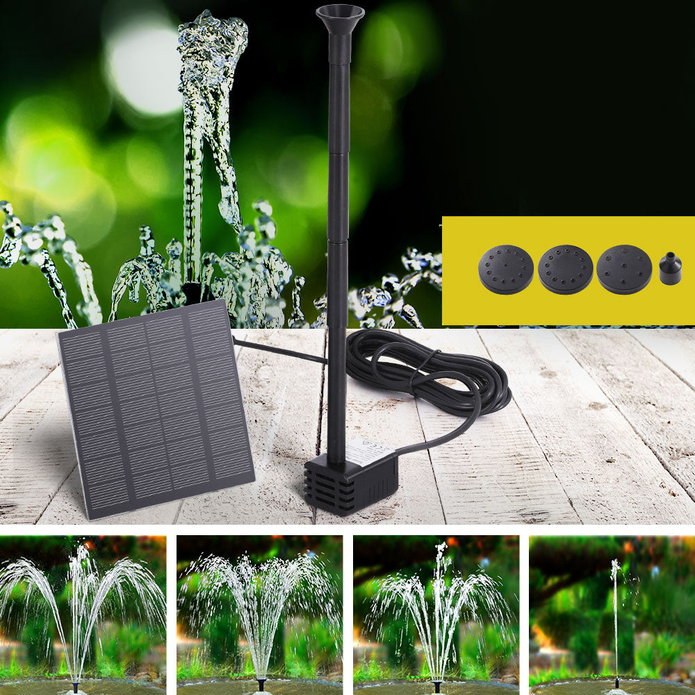 Gardeon Solar Pond Pump – Submersible Water Fountain Kit for Garden, Patio & Pool | 2.6FT Max Height