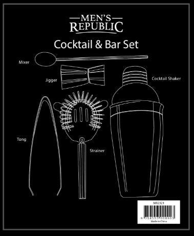 Men's Republic 5pc Cocktail and Bar Gift Set 4