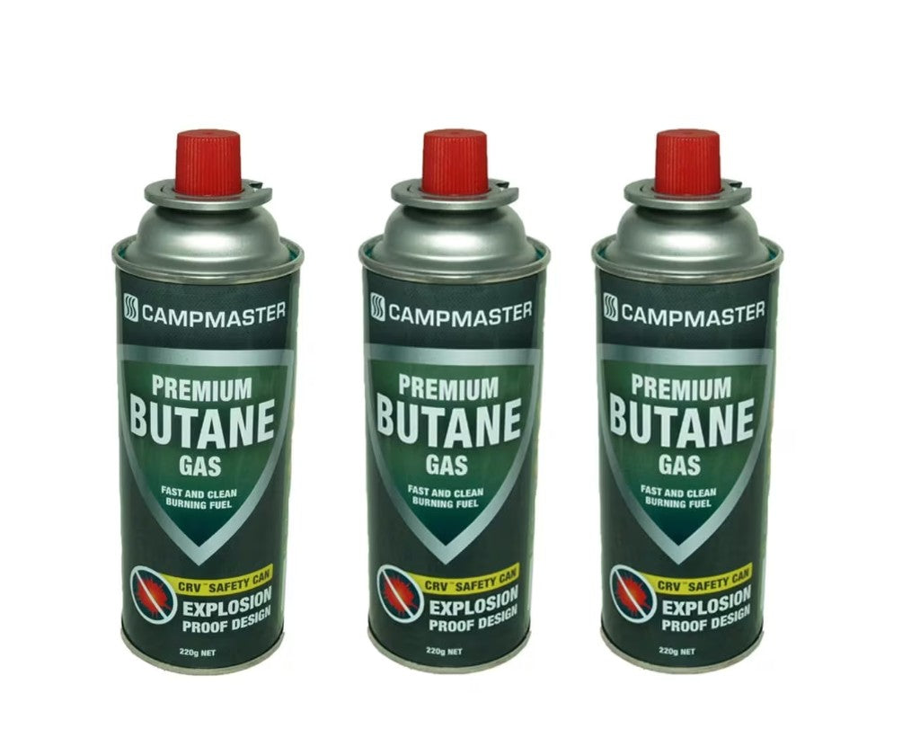 3 Pack Premium Butane Gas Canisters