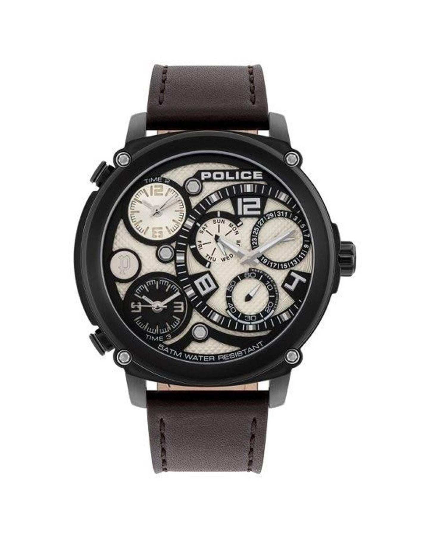 Police Men's Black Watch - One Size