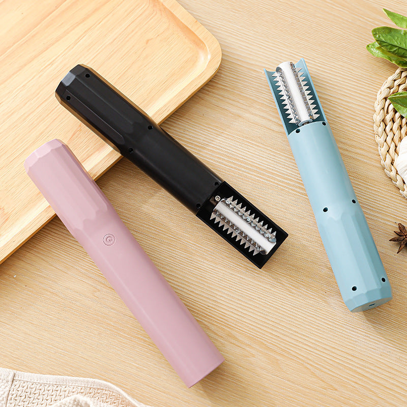 Electric Fish Scaler - Waterproof, Stainless Steel, Brushless Motor, Infinitely Variable Speed(pink)
