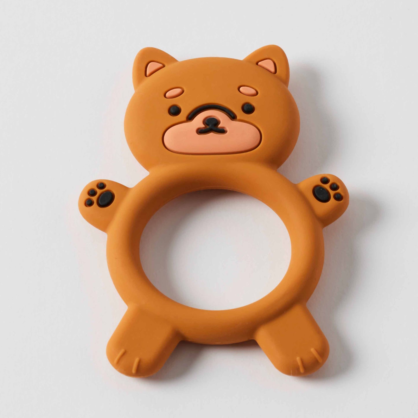 Jiggle & Giggle Bear Ring Silicone Teether