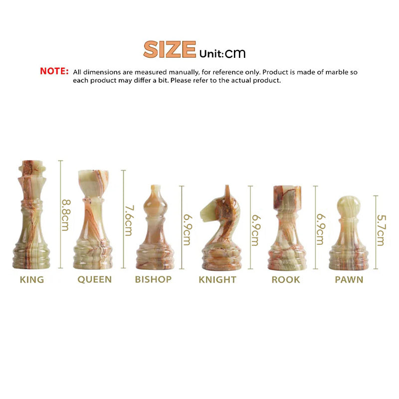Chess Figures – White & Green