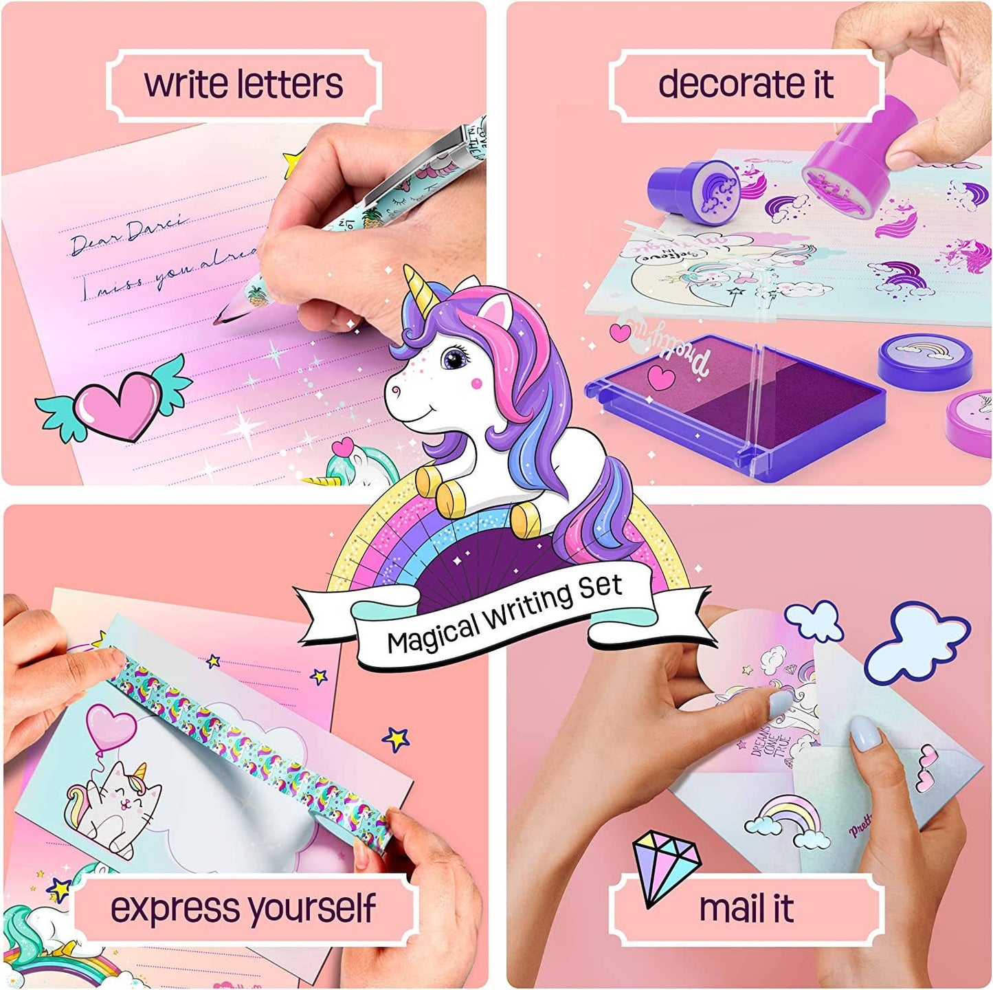 Unicorn Stationery Letter Writing Kit