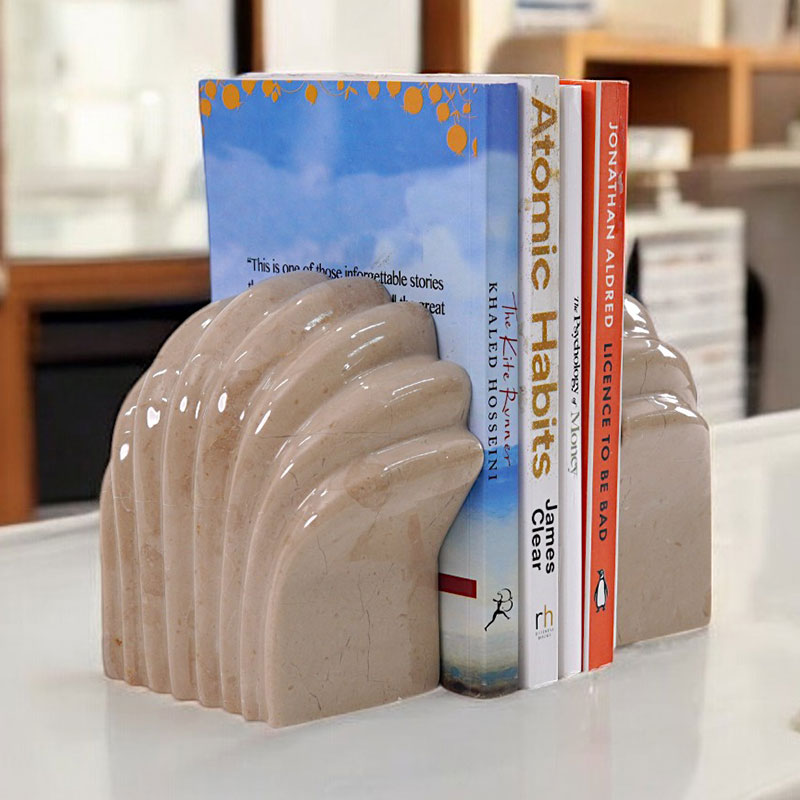 Marble Shell Bookend