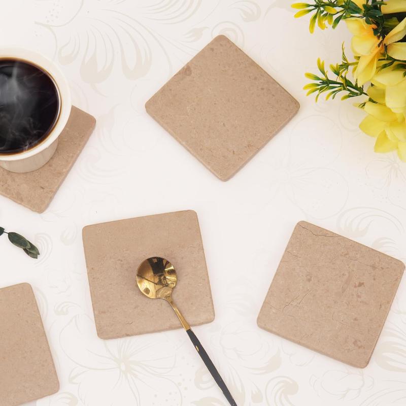 Marble Coaster Set - Square