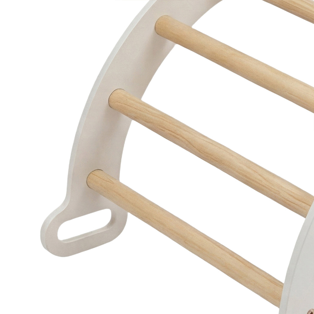 BoPeep Kids Climbing Toys Sets Toddler Toys Triangle Arch Climber Indoor White — image 6