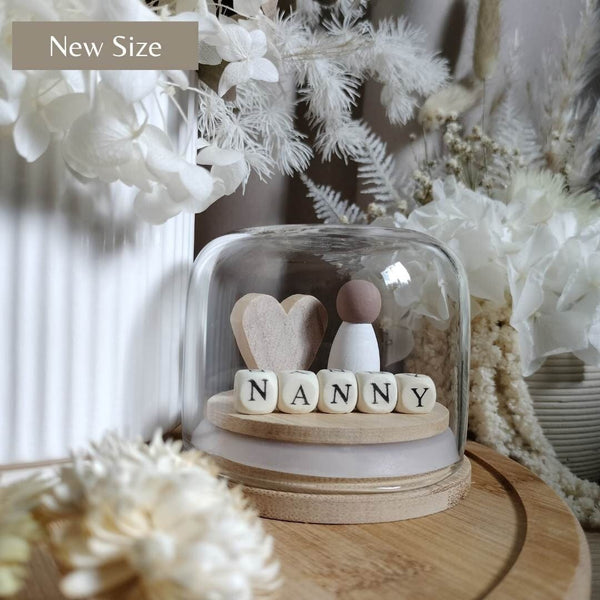 MumNanna - Customizable Miniature Mother's Day Globe - Pick your Wording, Colouring and Skin tones