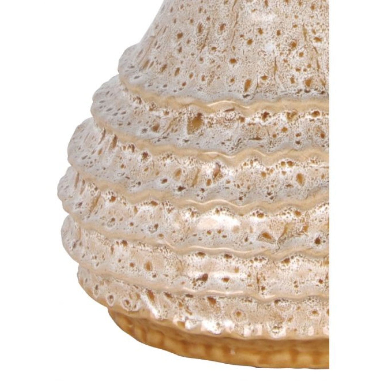Jiro Ceramic Vase - Mottled Beige