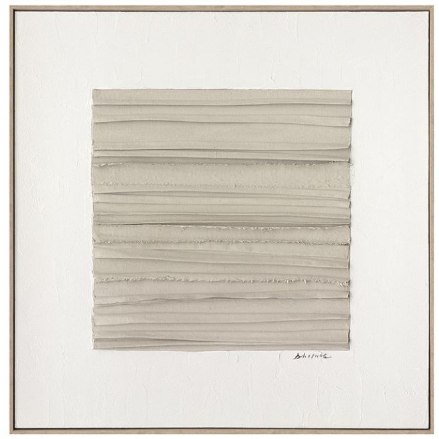 80xx80cm Ellery a Textured Framed Canvas Art -