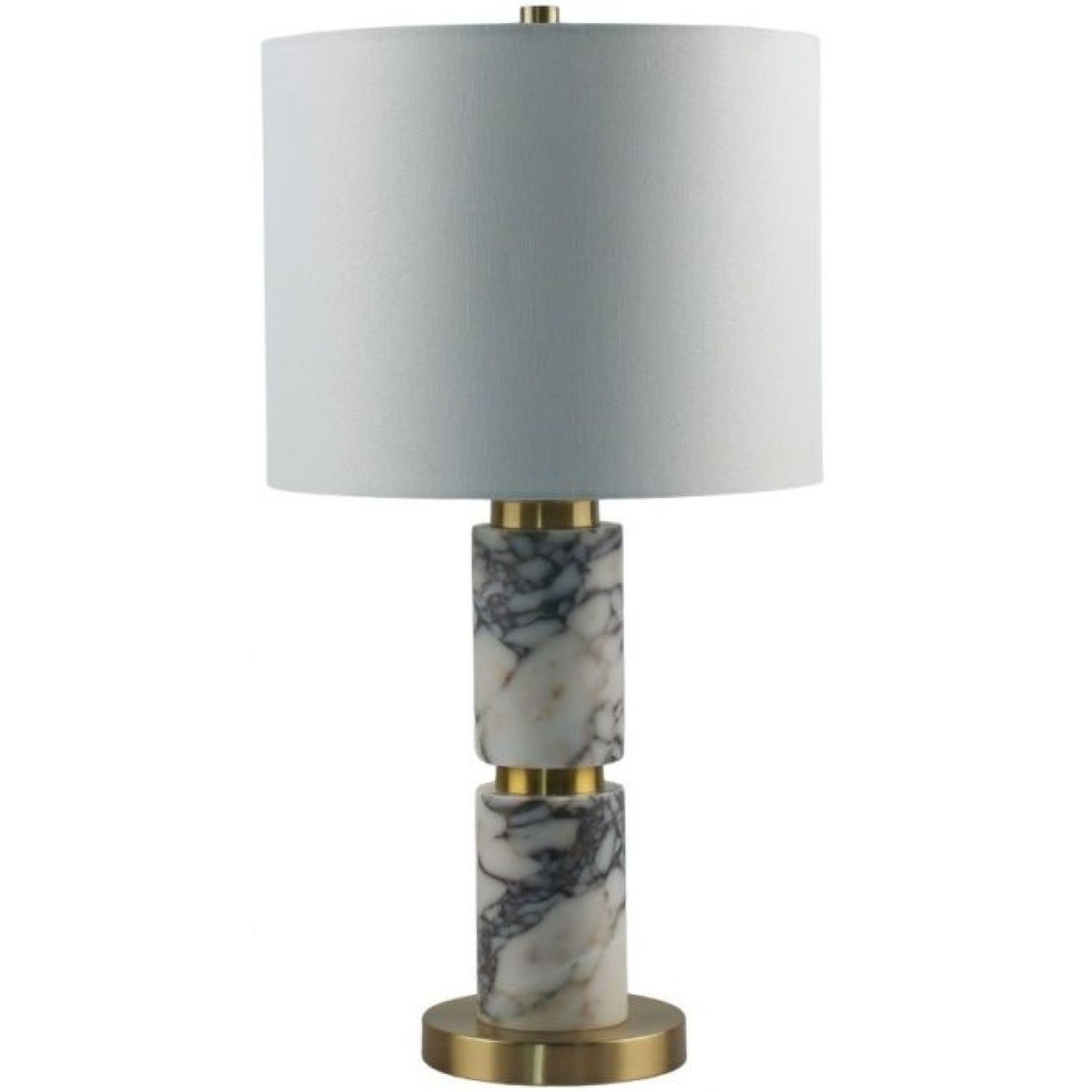 Maco Table Lamp - Bulgari Marble & Brushed br