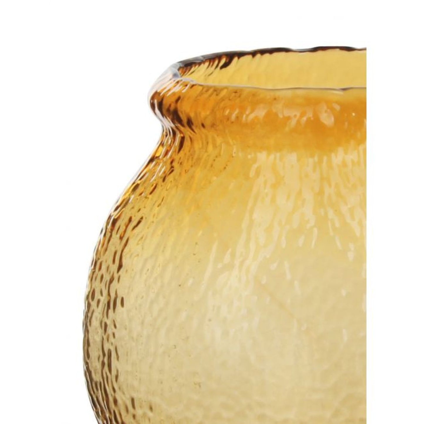 Freida Glass Vase - Amber