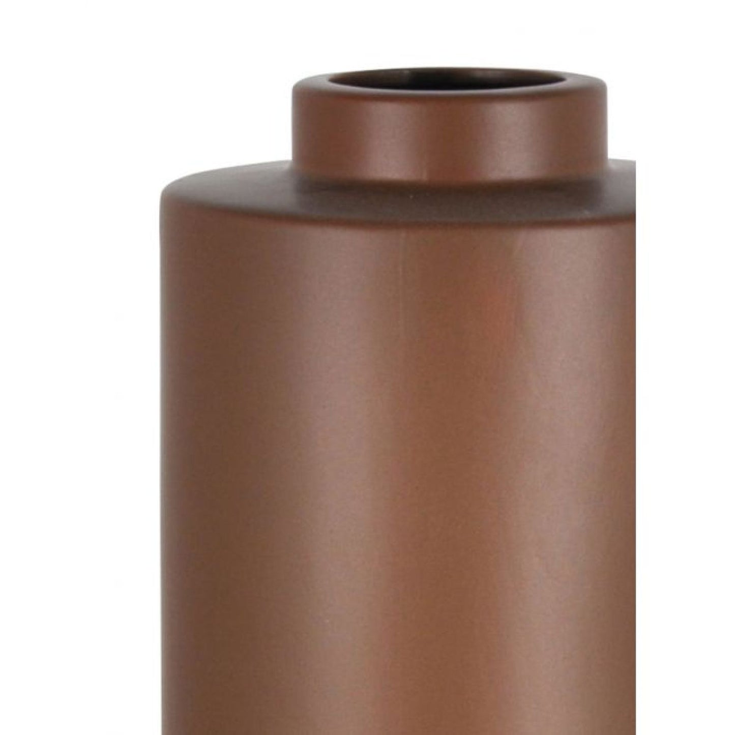 Hinata Ceramic Vase - Tabacco