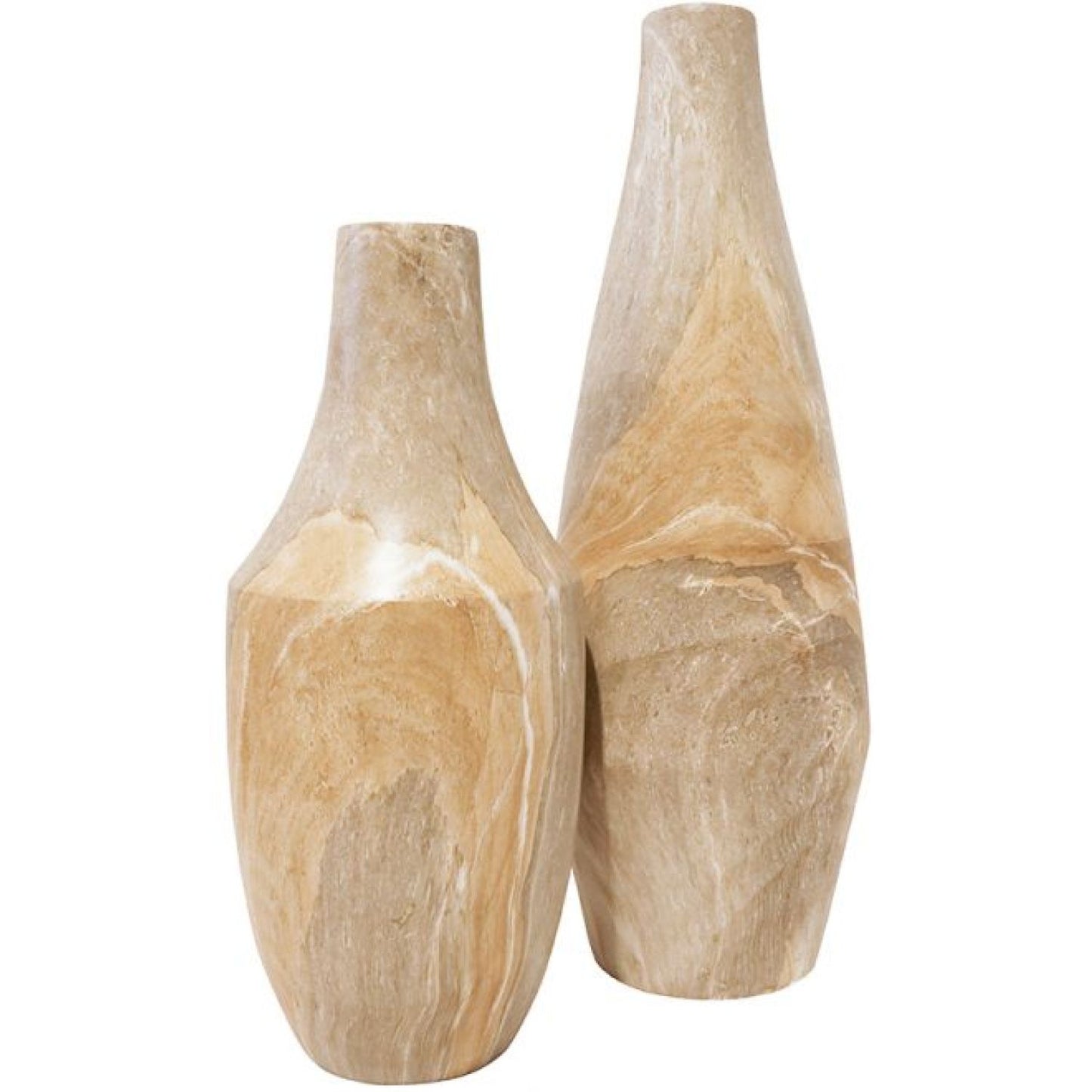 Zaza Mgo Vase - Natural Stone