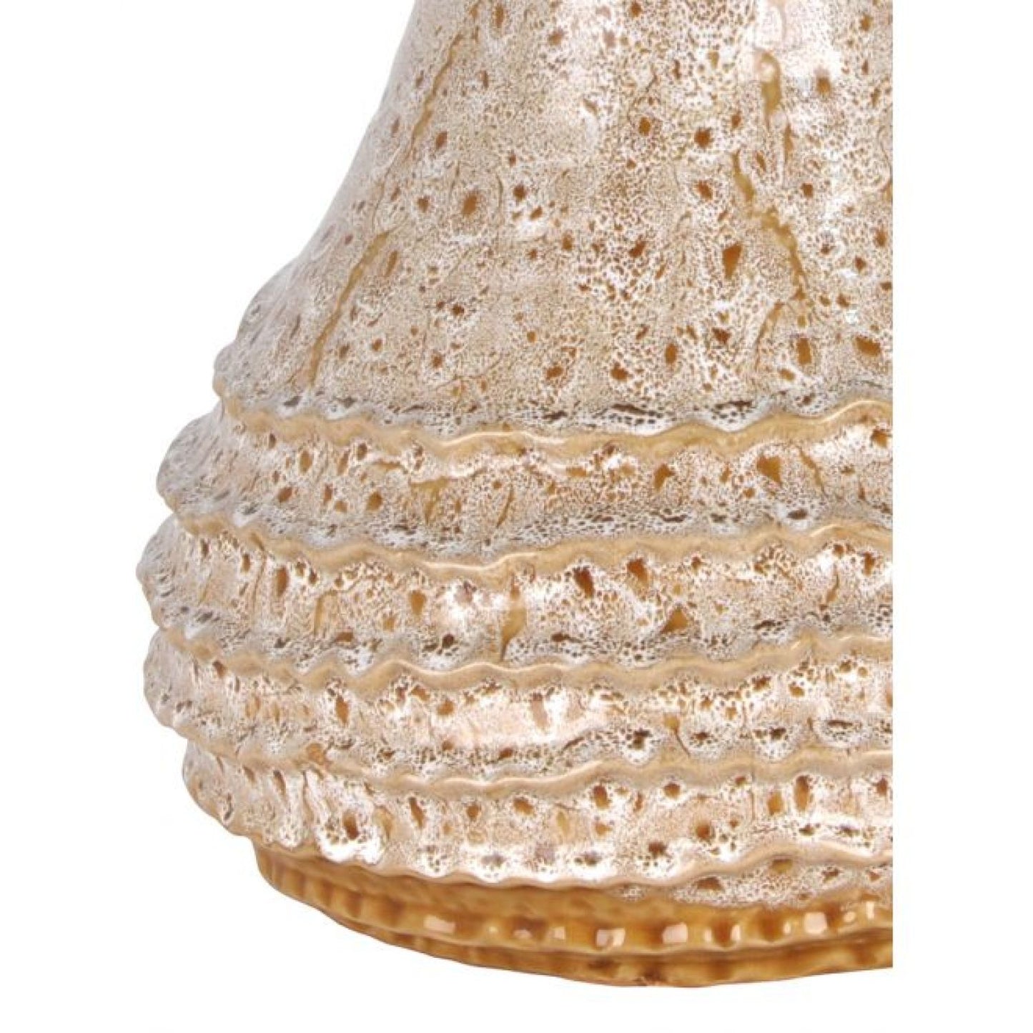 Jiro Ceramic Vase - Mottled Beige