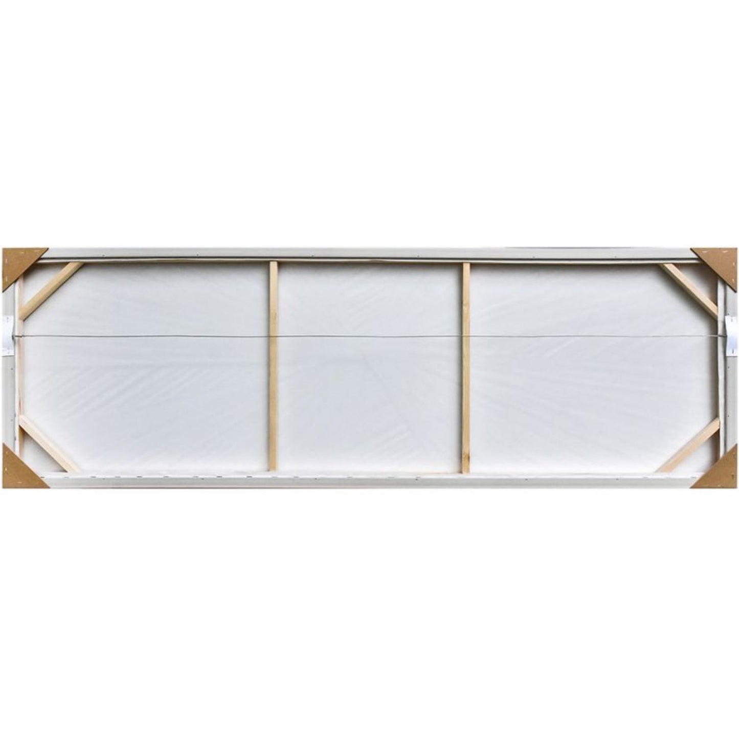 White Textile Framed Art - White Frame
