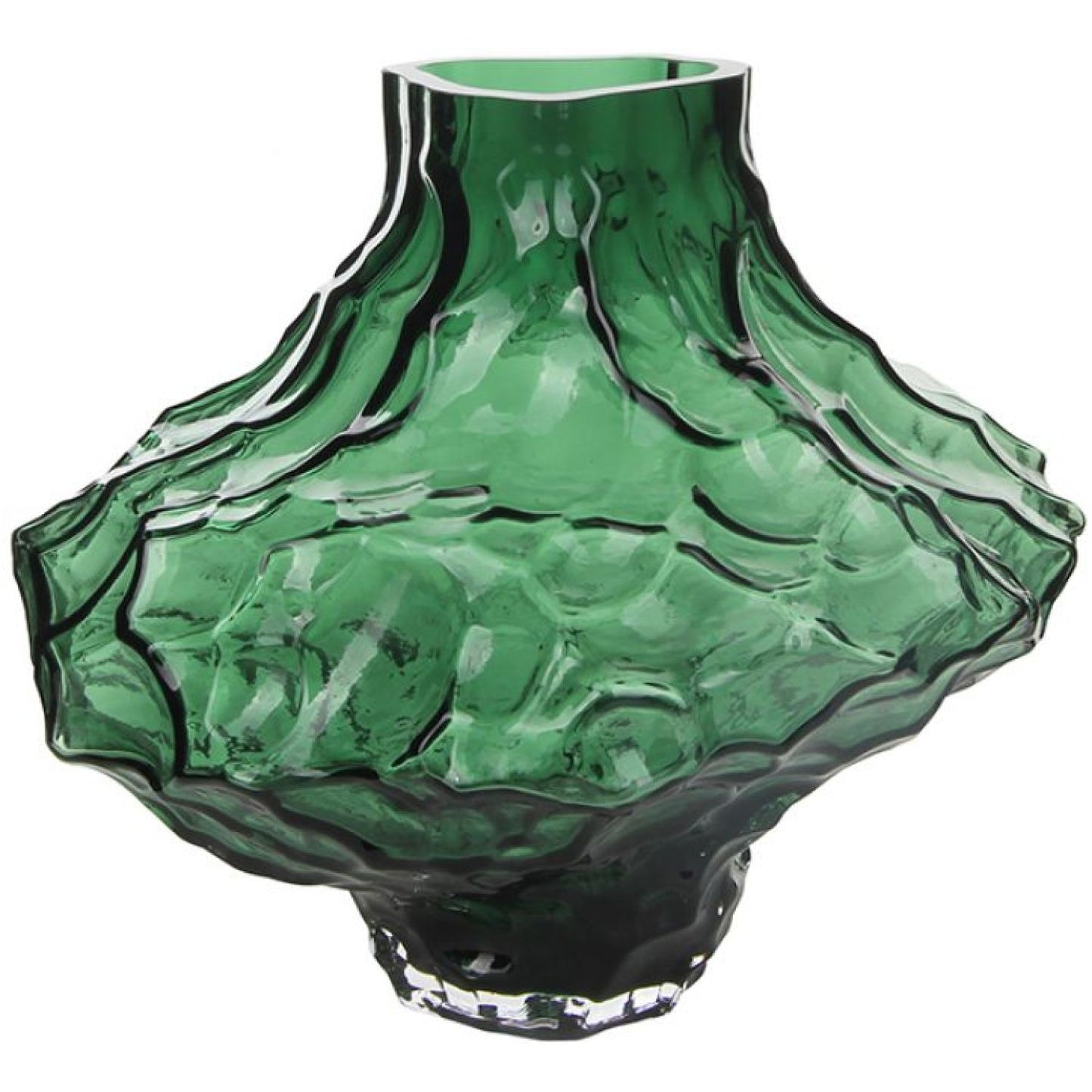 Ruby Glass Vase - Olive