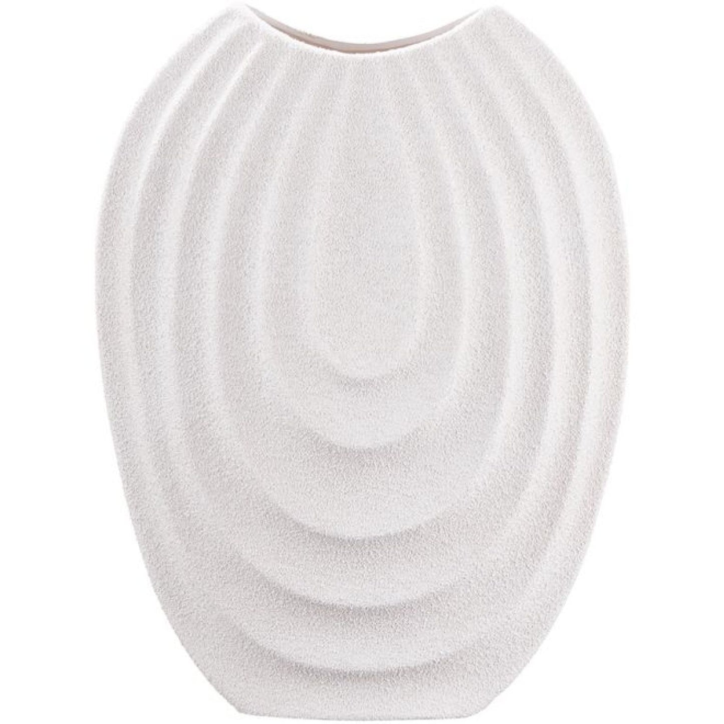 Zinnia Ceramic Vase - White
