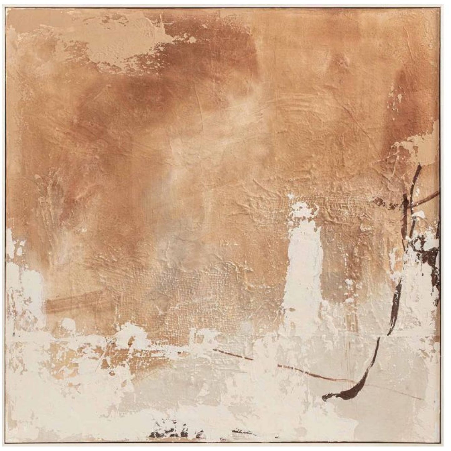 Aya Framed Art - White Wash