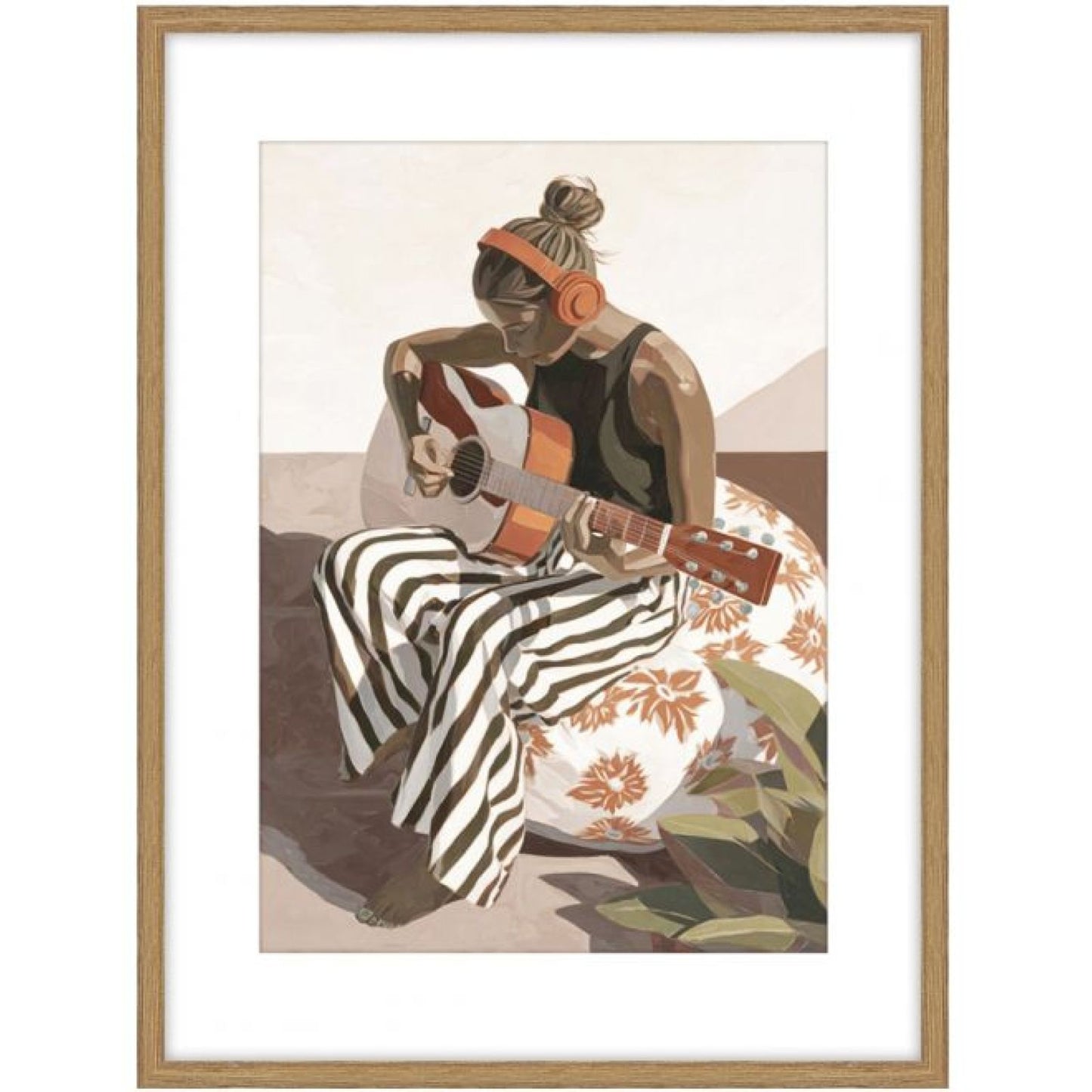 The Musician a Glass Framed Art - Wood Loo — view 2
