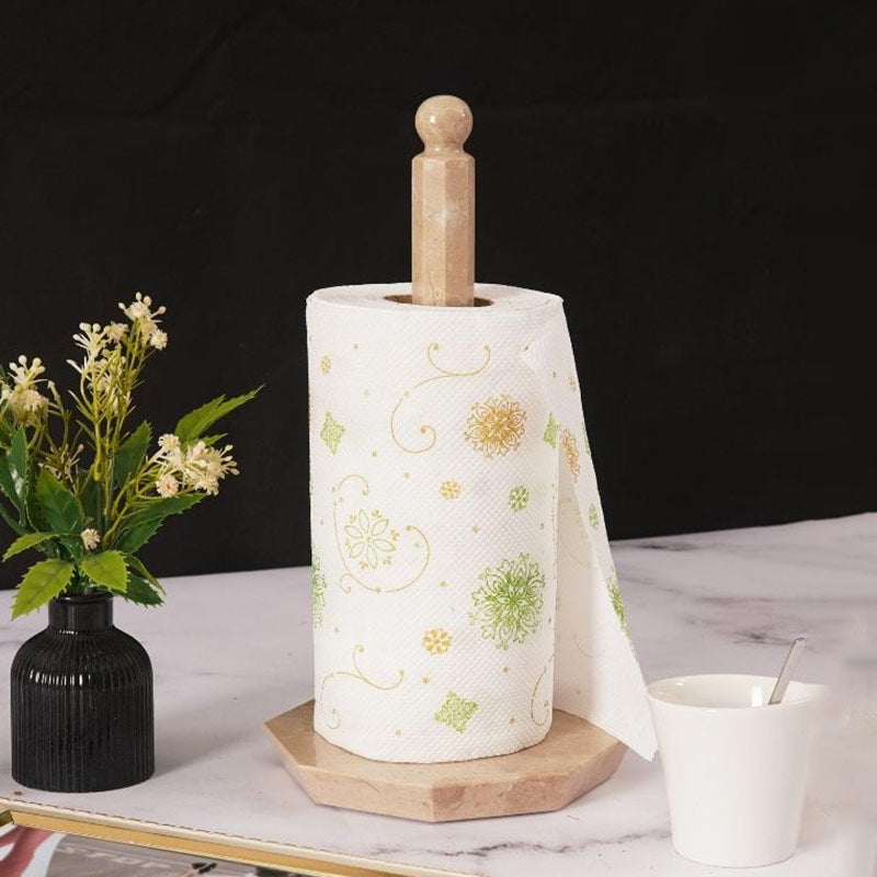 Marble Paper Towel Holder - Star