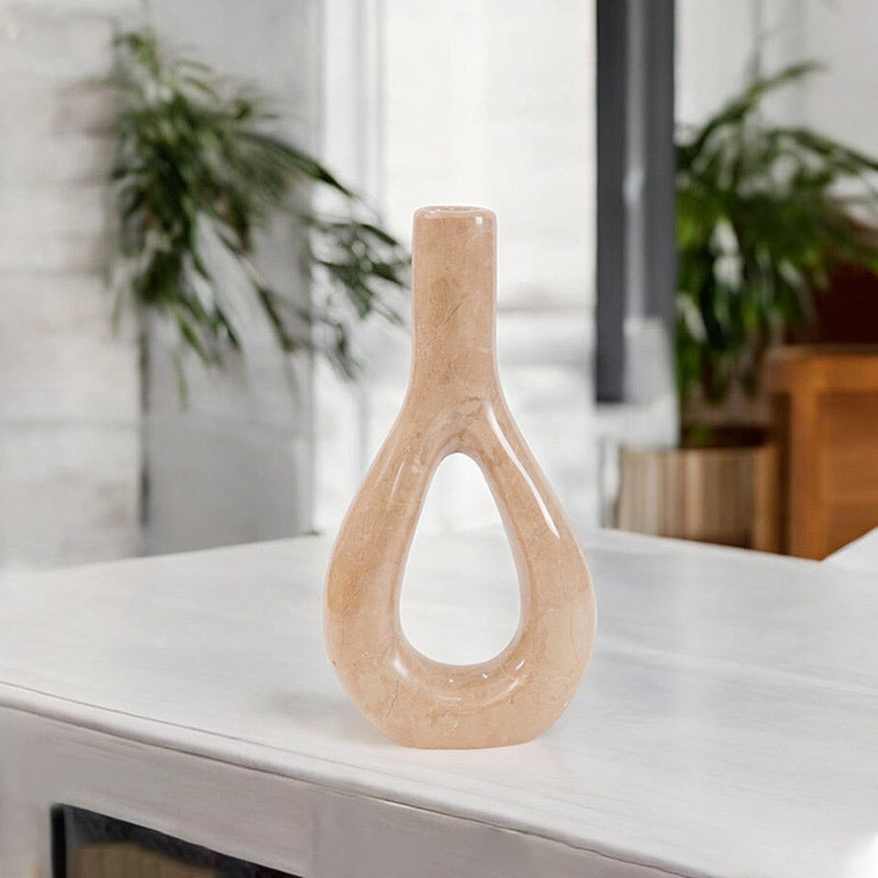 Marble Oval Vase - Small