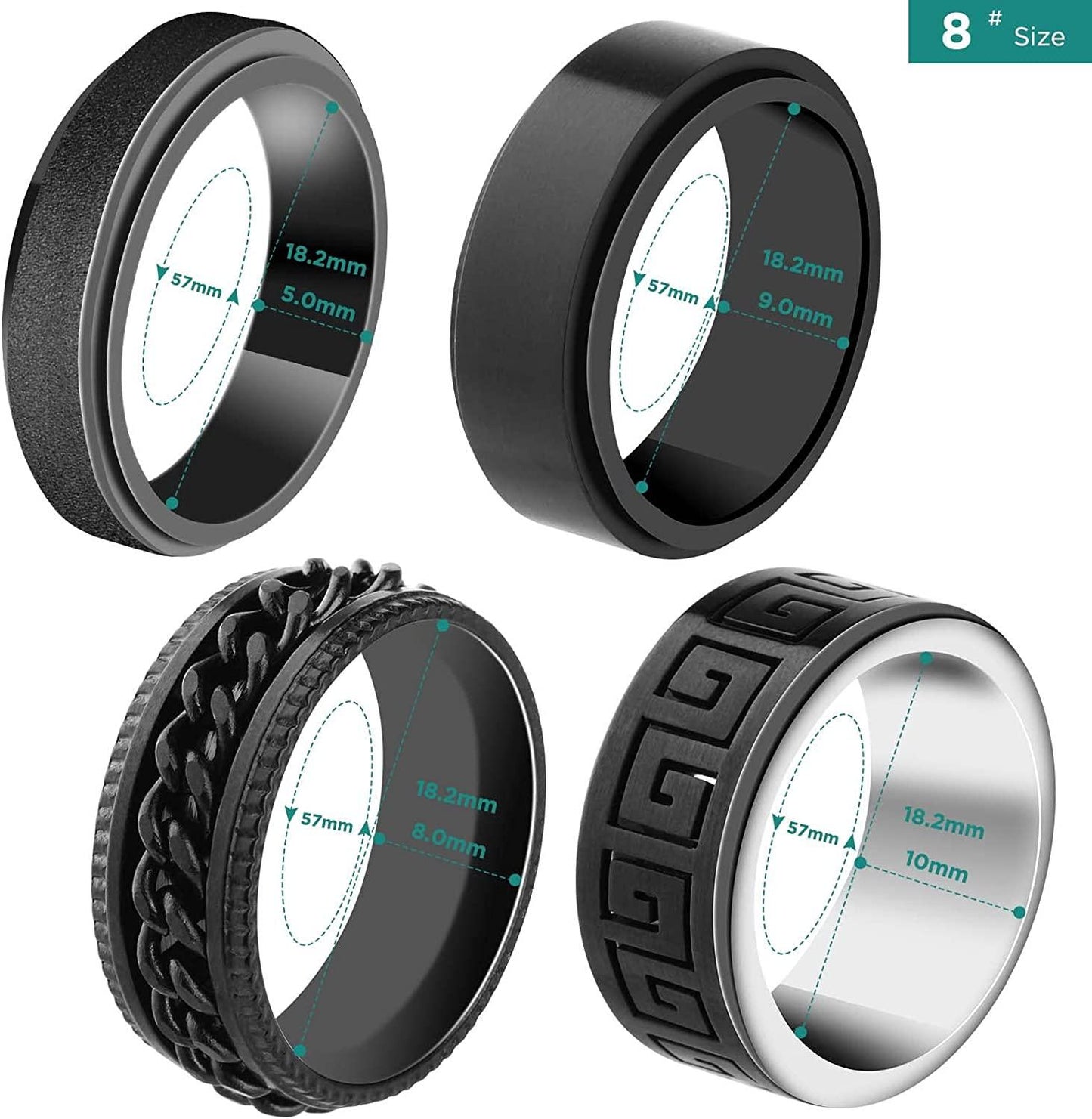 Stainless Steel Spinner Ring
