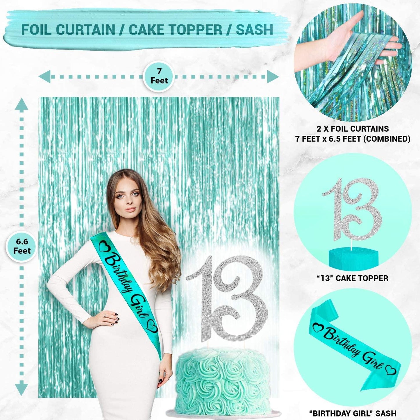 13 Birthday Decorations Kit
