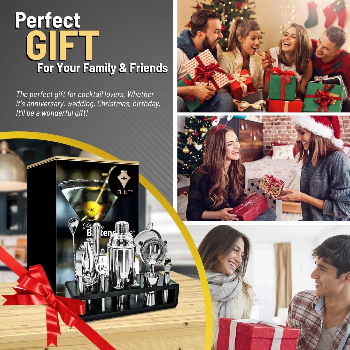 13 Piece Cocktail Shaker Set