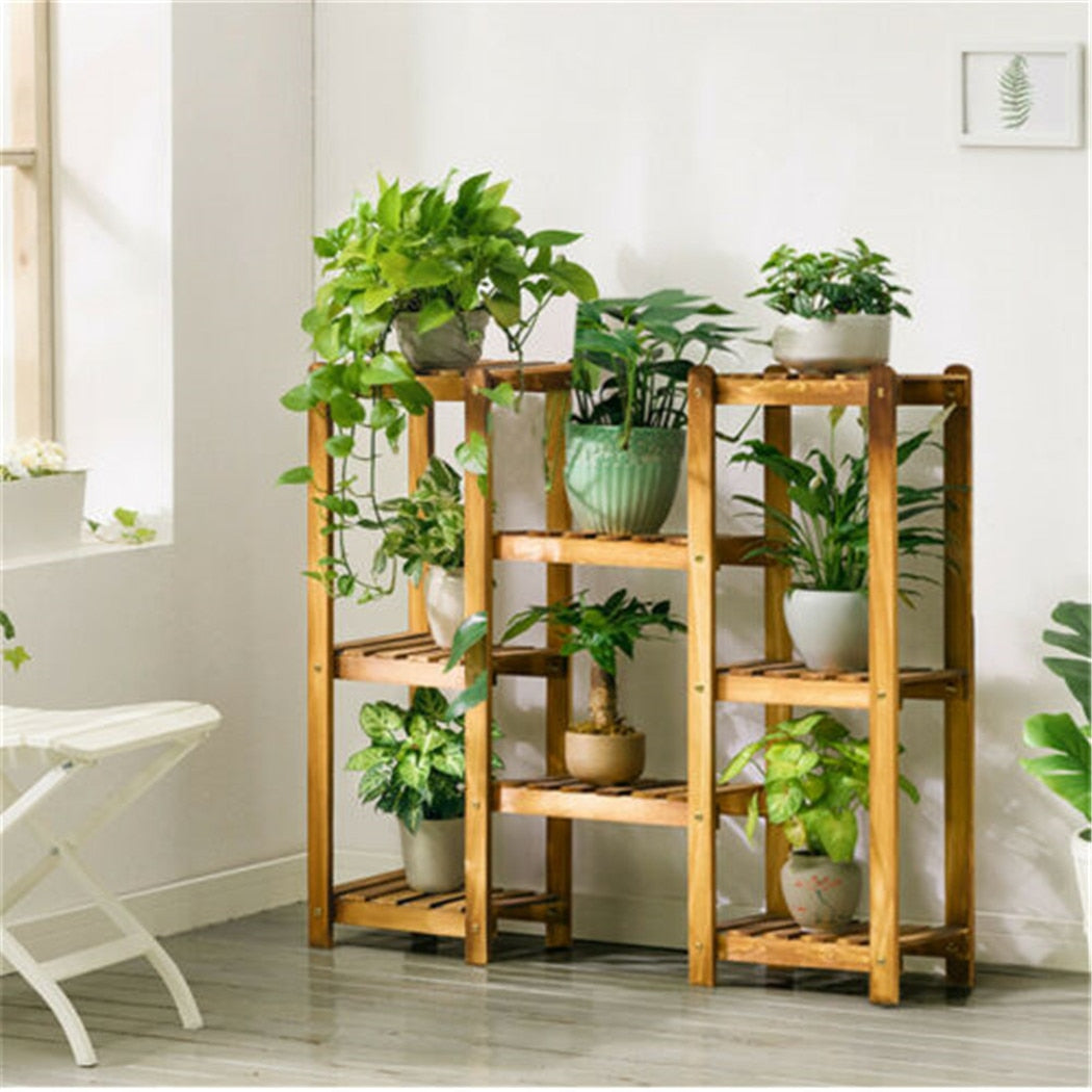 pot plant stand australia Wooden 8 Tiers Garden Plant Stand Indoor Outdoor Potted Flowers Storag – Gifts Hub Australia